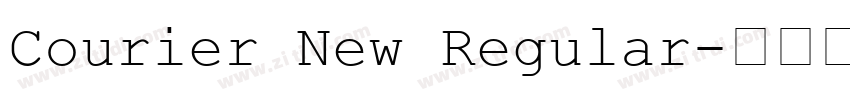 Courier New Regular字体转换